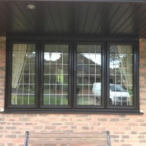 window-with-brown-frame